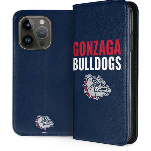 Gonzaga University Bulldogs Bold iPhone 15 Pro Folio Case